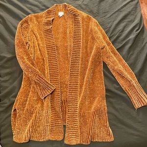 Mustard yellow cardigan
